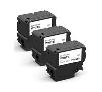 3 Pezzi di Nastro per Etichette per Etichettatrice per Btag-231, Nastro da 12 mm Nero su Bianco per Etichettatrici P Touch PT-N10 PT-N20