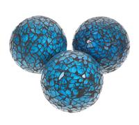 3 pezzi di palline natalizie ornamenti decorativi palle a mosaico per