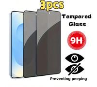 3 pezzi di pellicola anti-sbirciata, pellicola anti-graffio, pellicola in vetro temperato, protezione dello schermo per la privacy, compatibile con OPPO A18/A16/Nothing CMF Phone/ Pova/Redmi 10A/Galax