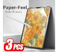 3 pezzi di pellicola protettiva per schermo simile alla carta, compatibile con Samsung Galaxy Tab / iPad 2024 / Redmi Pad SE / HONOR Pad / Surface Pro / Pad, finitura opaca, compatibile con Huawei Mat
