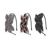 3 Pezzi Di Perle Con Strass Diadema Fascia Retrò Fascia Boho Accessori Per Capelli Cosplay Accessori Di Abbigliamento