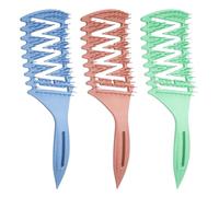 3 Pezzi Di Pettine Ricci, Pettine Soffice, Pettine Di Plastica, Pettine Per Capelli, Strumenti Di Acconciatura, Accessori Per La Cura Dei Capelli.