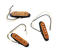 3 pezzi di pickup per chitarra in metallo e legno per chitarre elettriche e acustiche a 6 corde