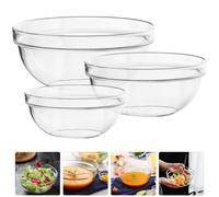 3 pezzi di plastica insalata di insalata di cibi secchi dessert ciotola di