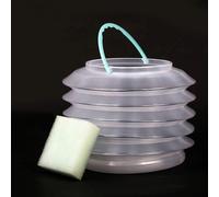 3 pezzi di plastica pieghevole spazzola secchio per lavaggio secchio