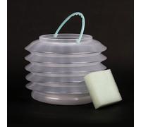 3 pezzi di plastica pieghevole spazzola secchio per lavaggio secchio