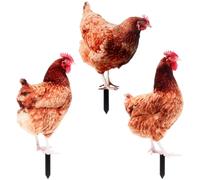 3 pezzi di pollo in gioco da giardino palco realistico realistico per le