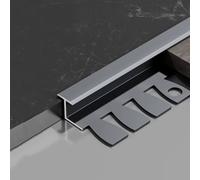 3 Pezzi Di Profili A T In Alluminio Da 90 Cm, Profili Metallici A T Per Soglie E Fessure Del Pavimento(Matte Iron Grey,15.5mm*90cm)
