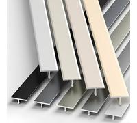 3 Pezzi Di Profilo Di Transizione A T Alluminio, Striscia Decorativa Per Pavimento, Strisce Di Transizione Per Coprire Le Fughe Tra Pavimenti In Legno E Piastrelle(Black,0.6cmX300cm(3x100cm))