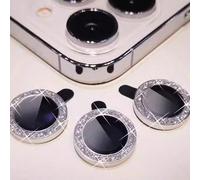 3 pezzi di Protezione per obiettivo fotocamera compatibile con , con anello in metallo lucido e diamante, pellicola antigraffio con durezza 9H, accessorio di moda, custodia protettiva user-friendly, r