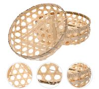 3 pezzi di raccolta di uova rotonde verdure verdure di pesce cestino