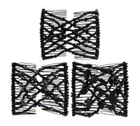 3 Pezzi Di Raccolto Nero, Vari Accessori Per Capelli Invisibili, Clip Per Capelli Telescopici Elastici E Forniture Decorative Per Acconciature.