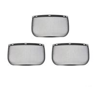 3 pezzi di ricambio in rete di acciaio e policarbonato per casco, maschera di sicurezza contro schegge e segatura durante la falciatura, giardinaggio e falciatura (3pk)