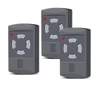 3 pezzi di ricambio per apriporta del garage Hörmann, trasmettitore manuale 40,685 MHz, 4 canali, compatibile con HS2-40, HS4-40, HSE2-40, HSE4-40, HSM2-40, HSM4-40, tasto grigio