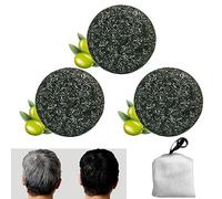 3 Pezzi di Sapone Grigio Lucido Capelli Grigi Brillanti Sapone Naturale Per Capelli Grigi Capelli Grigi Brillanti Shampoo Solido Per Capelli Grigi Shampoo Solido e 1rete A Bolle