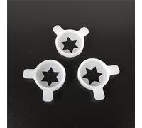 3 pezzi di tappi di plastica for modellazione esagramma - coperchi for ugelli con diametro interno di 29 mm, pezzi di ricambio for macchine for gelato soft