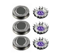 3 Pezzi Di Testina Di Ricambio For Rasoio, Sostituisci La Testina Di Rasatura, Compatibile Con Philips, Norelco HQ3 HQ4 HQ55 HQ56 HQ6900 HQ6868 HQ5812 HQ6874 Razor Blade(6 Pcs)
