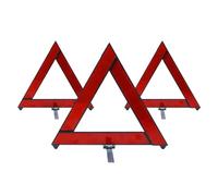 3 pezzi di treppiede for auto, segnale stop ripiegato, catarifrangente, strumento segnalazione emergenza for, triangolo rosso riflettente, accessori sicurezza for Per Auto