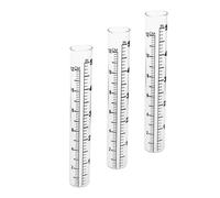 3 pezzi di tubo di ricambio in per pluviometro, tubi trasparenti per