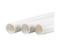 3 pezzi di tubo tondo rigido in PVC bianco - lunghezza 500 mm (diametro interno 16-45,2 mm/diametro esterno 20-50 mm)(36mmx40mmx0.5m)