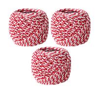 3 pezzi di un set di corda di cotone colorata linea di imballaggio decorativa