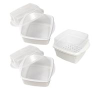3 pezzi di vaporiera per microonde per cucinare - Contenitore per cottura a