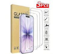 3 pezzi di vetro temperato HD per iPhone 17/17Pro/17Promax/16/15/14/13/12/11 Pro Max, Pellicola protettiva in vetro ad alta definizione e resistente ai graffi, 9H IPhone X/XS,iPhone 12,iPhone 12 Mini,