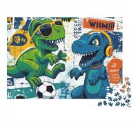 3 Pezzi Dino Sports Fun Set Di Biancheria Da Letto Con Stampa 3D in Microfibra Con Chiusura A Strappo Cartoon Dinosaur Style Per Tutte Le Stagioni Per Ragazzi E Ragazze 38x26cm/1000pcs