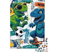 3 Pezzi Dino Sports Fun Set Di Biancheria Da Letto Stampa 3d Morbida Microfibra Con Chiusura A Strappo Cartoon Dinosaur Style Decorazione Per La Camera Da Letto Per Bambini,Ragazzi E Ragaz 70x50cm/100