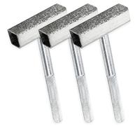 3 pezzi dischi abrasivi dresser, diamante mola comò, Diamante per Ravvivatura Mola, pietra comò rettificatrice da tavolo, per levigare dischi sbavatura, argento