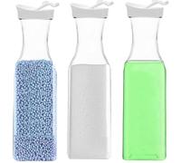 3 Pezzi Dispenser Detersivo Lavatrice, 1500ml Dosatore Detersivo Lavatrice, Contenitore Detersivo Polvere In Plastica PET, Scatola Trasparente Per Detersivo, Per Il Detersivo In Polvere e l'Ammorbiden