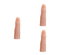 3 Pezzi Dito in Silicone per Esercitazione Unghie, Mano Realistica | Texture Cutanea Realistica, Superficie Liscia, Leggero e Stabile, per Saloni e Valutazione Tecnica