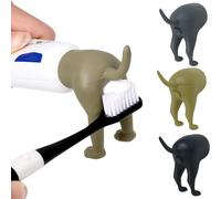 3 Pezzi Divertente Cappuccio per Dentifricio con Il Sedere di un Cane Che Fa La Cacca, Cappuccio per Dentifricio con Il Sedere di un Cane Che Fa La Cacca, Cappuccio per Dentifricio Che Fa La Cacca