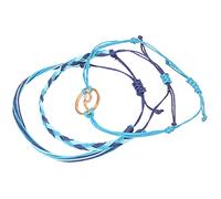 3 Pezzi Donne Estate Spiaggia Mare Onda Braccialetto Braccialetto Regolabile Gioielli Regalo Creativo