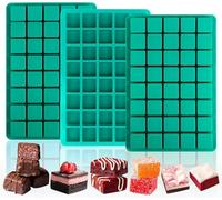 3 Pezzi Dubai Chocolate Stampi in Silicone 40 Quadretti Cioccolata Dubai Stampo per Torrone Stampo Cioccolato Tavoletta,Stampi Cioccolatini per Cottura di Dolci e la Decorazione di Torte
