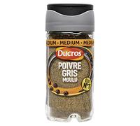 3 pezzi *** DUCROS pepe grigio macinato, misura media, 36 g