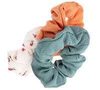 3 Pezzi Elastici per Chioma Ciliegie, per Code e Chignon | Finitura Liscia e Lucente, Tenuta Elastica che Mantiene la Forma, Stile Chic per Feste e Ufficio Colore Casuale