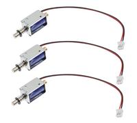 3 pezzi elettromagnete push-pull parti elettroniche in metallo solenoide impermeabile DC 12V tipo lineare in ferro magnetico Motor Starters