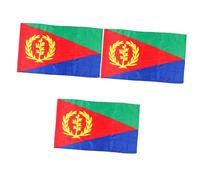 3 Pezzi Eritrea Decorazione per Ed Esterni Resistente e Leggera per Celebrazioni e Patria