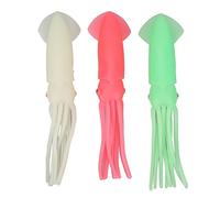 3 pezzi esche per calamari alta simulazione realistiche esche morbide per polpo esche per calamari che si illuminano al buio esche da pesca per gli appassionati di pesca nel (23 cm)