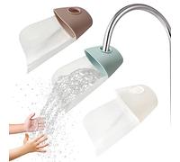 3 Pezzi Estensione Rubinetto Bambini- Faucet Extender- Lavandino Bambini,Prolunga Per Manico In Silicone Sicuro E Divertente Per Il Lavaggio Delle Mani Dei Bambini(Azzurro, Beige, Rosa Chiaro)