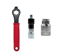 3 pezzi Estrattore per manovella per bicicletta, strumento di riparazione della bicicletta con chiave da 16 mm, kit completo per smontaggio e manutenzione di pedaliere, compatibile con tutte le