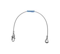 3 pezzi - EUROLITE Corda di Sicurezza Argento UNV-5, 3x600mm per Illuminazione e
