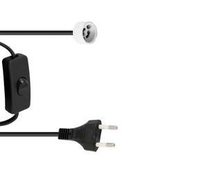 3 pezzi - EUROLITE Portalampada GU10 con Cavo e Interruttore - Illuminazione Pro