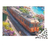 3 Pezzi Fairy Tale Town Set Di Biancheria Da Letto Stampa 3d Morbida Microfibra Copripiumino Con Cerniera Coastal Town Train Per Tutte Le Stagioni Per Bambini,Ragazzi E Ragaz 70x50cm/1000pcs