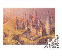 3 Pezzi Fantasy Castle Set Di Biancheria Da Letto Stampa 3d Morbida Microfibra Copripiumino Con Cerniera Medieval Architecture Style Decorazione Per La Camera Da Letto Per Bambini,Ragazzi E Ragaz 38x2