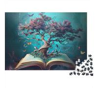 3 Pezzi Fantasy Tree Book Set Di Biancheria Da Letto Con Stampa 3D Morbida Microfibra Con Chiusura A Strappo Magical Fantasy Art Style Per Tutte Le Stagioni Per Ragazzi E Ragazze 70x50cm/1000pcs