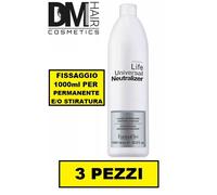 3 PEZZI FARMAVITA UNIVERSAL NEUTRALIZER 1000ml FISSAGGIO LIQUIDO PER PERMANENTE