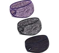 3 Pezzi Fasce Coda di Cavallo Fascia Brezza Fascia Invernale per Donne Paraorecchie Fascia da Corsa per Donne Ragazze Sport All'aperto