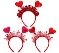 3 pezzi Fasce per capelli di San Fasce per capelli a cuore Boppers